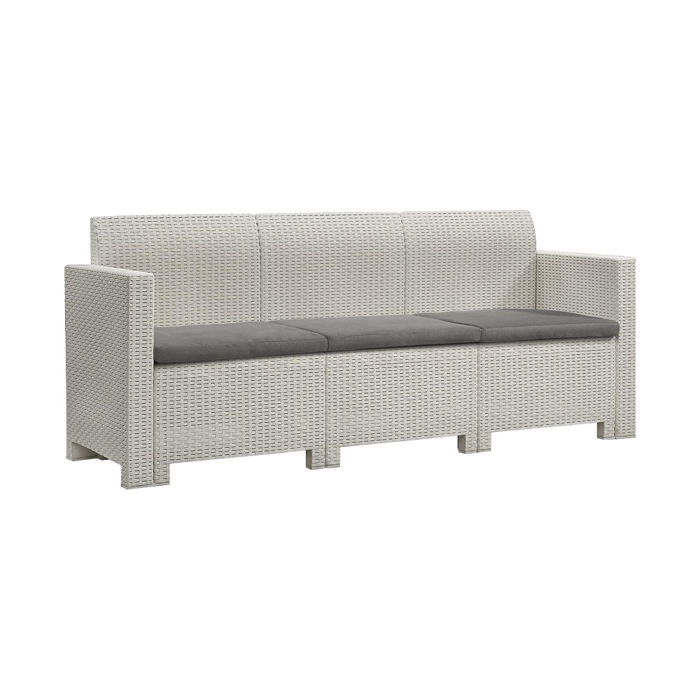 Salotto da Giardino Nebraska Bianco BICA - Set Completo 5 Posti